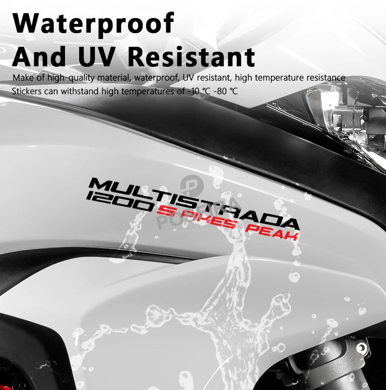 Ducati Multistrada 1200S Sticker Seti Su Geçirmez | Sticker Master