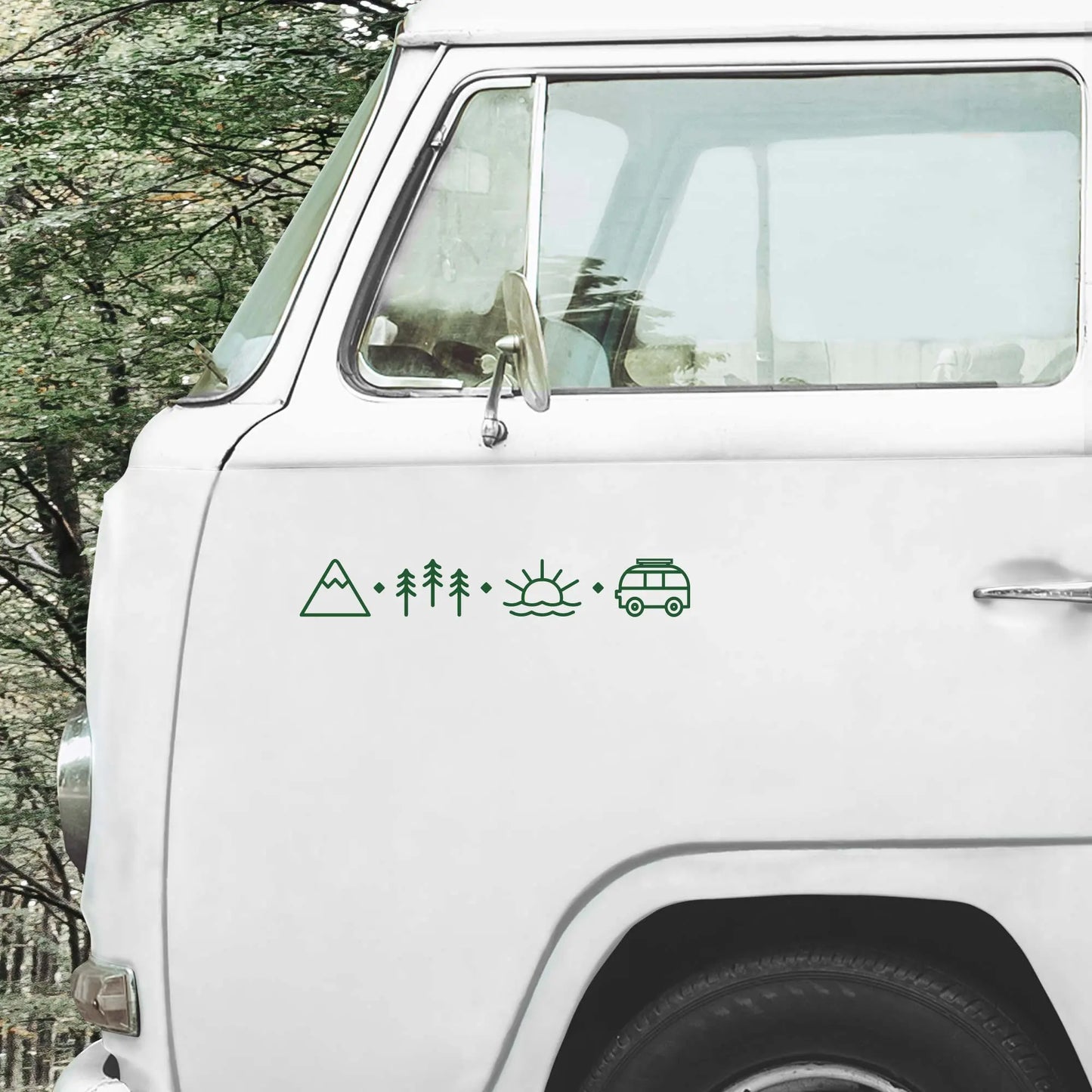 Sticker Master Doğa & Kamp Karavan Stickerı (Vanlife)