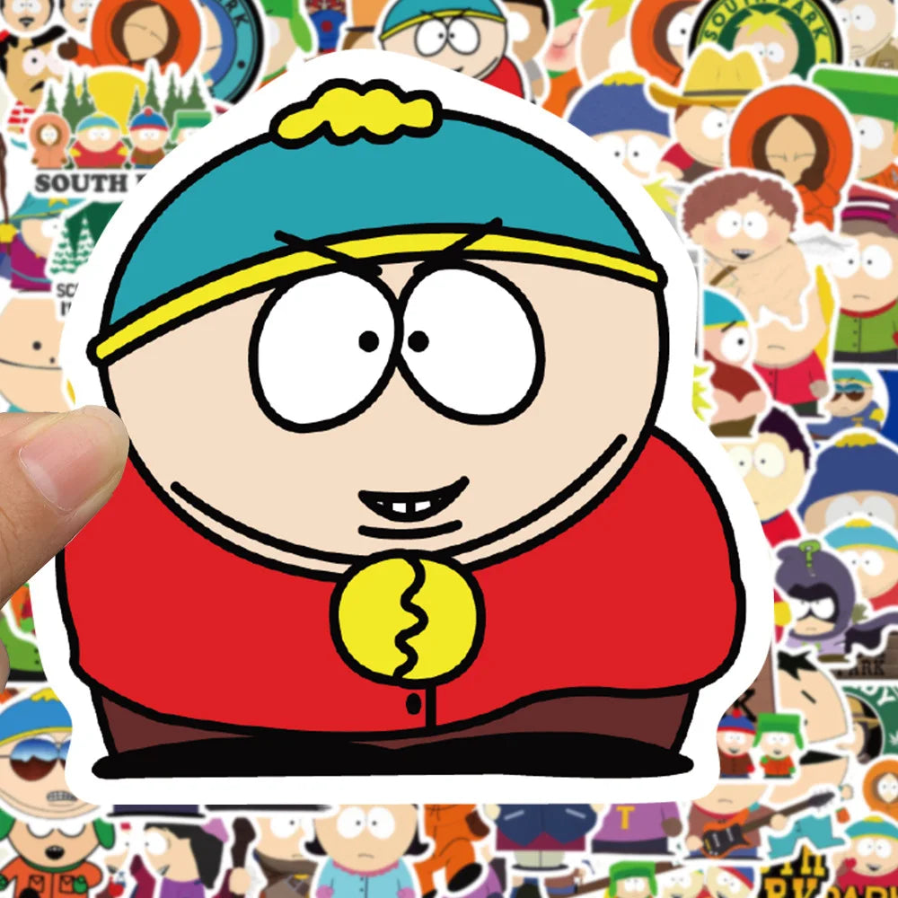 Sticker Master - 100 Adet South Park Karikatür Sticker Seti Motor Oto Araç Laptop Çıkartma Etiket