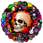 50’li Kafatası Korku Sticker Seti | Sticker Master