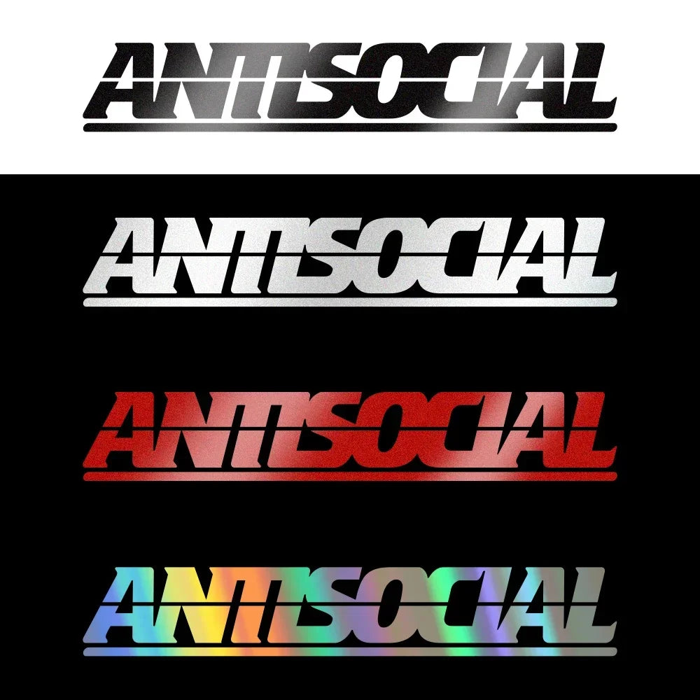 Antisocial Oto Araç Laptop Motor Sticker Etiket Yapıştırma| Sticker Master