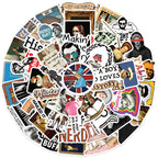 Sticker Master 50 adet Komik Karikatür Tarih Karakterleri Çıkartmalar Bagaj Dizüstü Gitar Telefon Bisiklet Su Geçirmez Graffiti Vinil Sticker Etiket