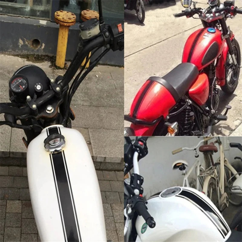 Sticker Master 50 Cm Motosiklet Yakıt Deposu Tank Motor Sticker Etiket Yapıştırma