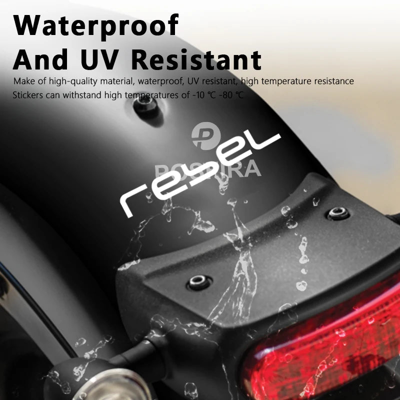 Honda Rebel Sticker Seti | CMX 250 500 1100 Yan Kapak ve Çamurluk Logosu (2017-2024) - Sticker Master