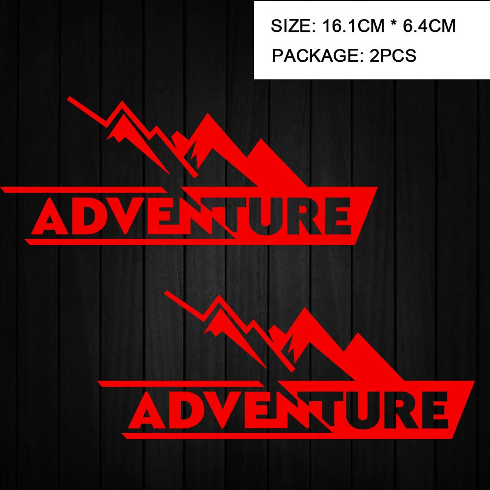 Adventure Motosiklet Sticker Seti Su Geçirmez | Sticker Master
