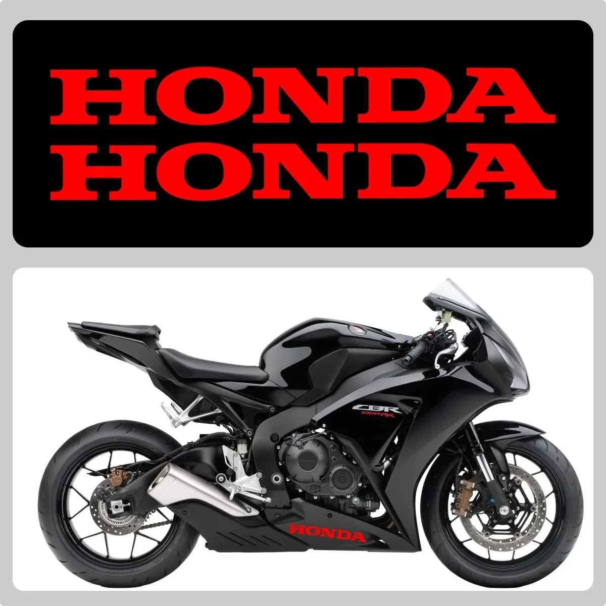 Sticker Master Honda CBR Serisi Uyumlu Yüksek Kaliteli Vinil Logo Sticker Seti