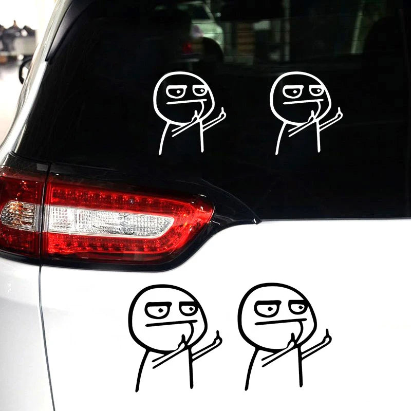 Sticker Master Komik Meme Araba Stickerı (Despise)