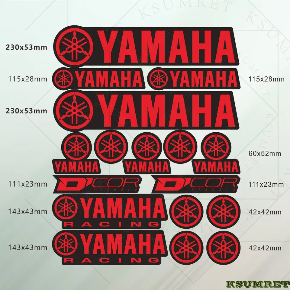Sticker Master Yamaha Uyumlu Sticker Set Motor Oto Araç Çıkartma Etiket
