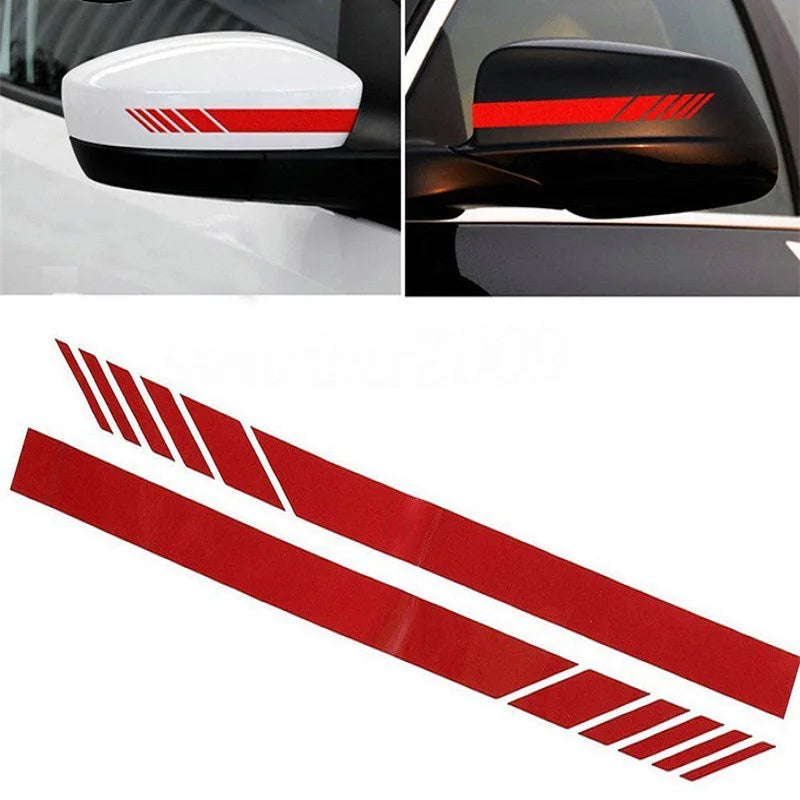 Sticker Master Araba Şerit Çıkartmalar Dikiz Aynası Vinil Çıkartmalar Dekorasyon Moda Styling Su Geçirmez Sticker Dış Aksesuarlar 2 Adet Sağ Ve Sol