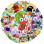 50’li Karışık Solucan ve Böcek Sticker Seti | Sticker Master