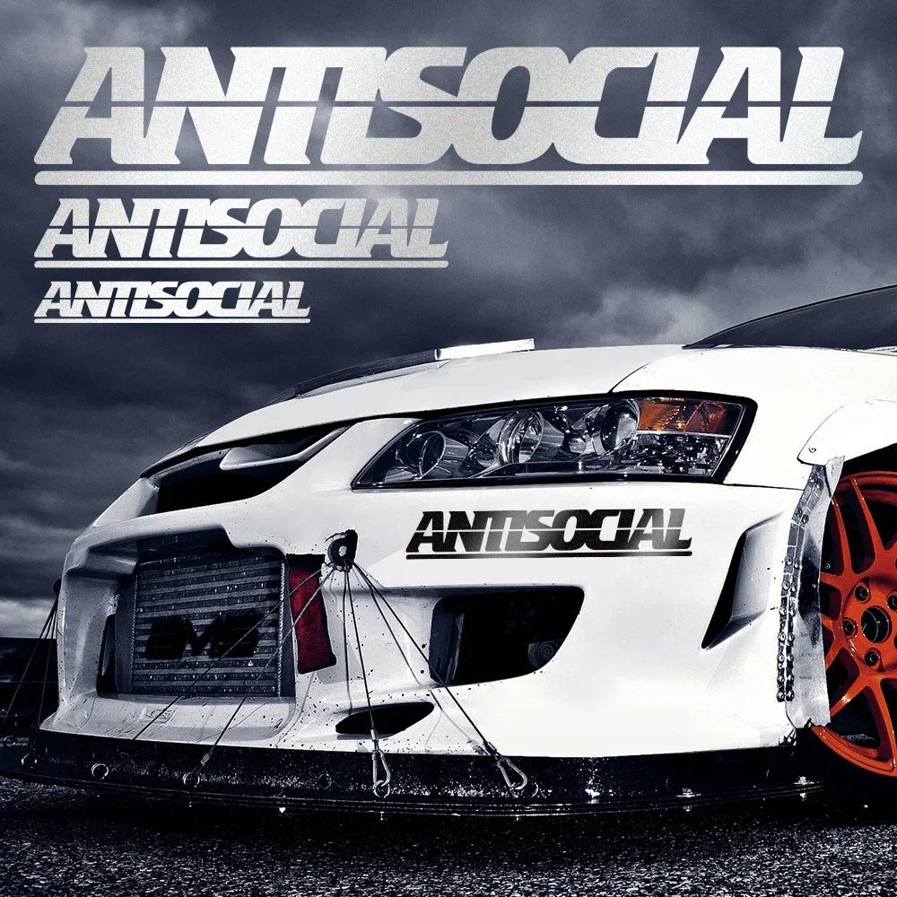 Antisocial Oto Araç Laptop Motor Sticker Etiket Yapıştırma| Sticker Master