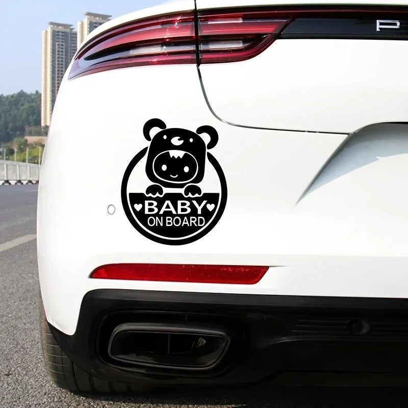 Sevimli Baby On Board Arabada Bebek Var Sticker 15 Cm|Sticker Master