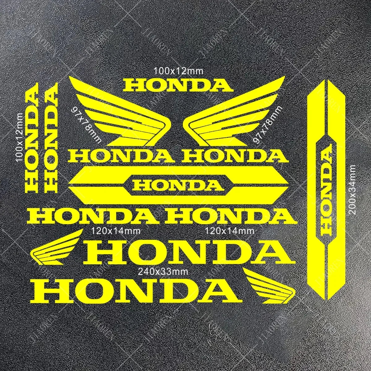 Sticker Master Honda Vinyl Motorcycle Tank & Helmet Sticker Set
