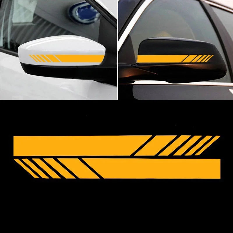 Sticker Master Araba Şerit Çıkartmalar Dikiz Aynası Vinil Çıkartmalar Dekorasyon Moda Styling Su Geçirmez Sticker Dış Aksesuarlar 2 Adet Sağ Ve Sol