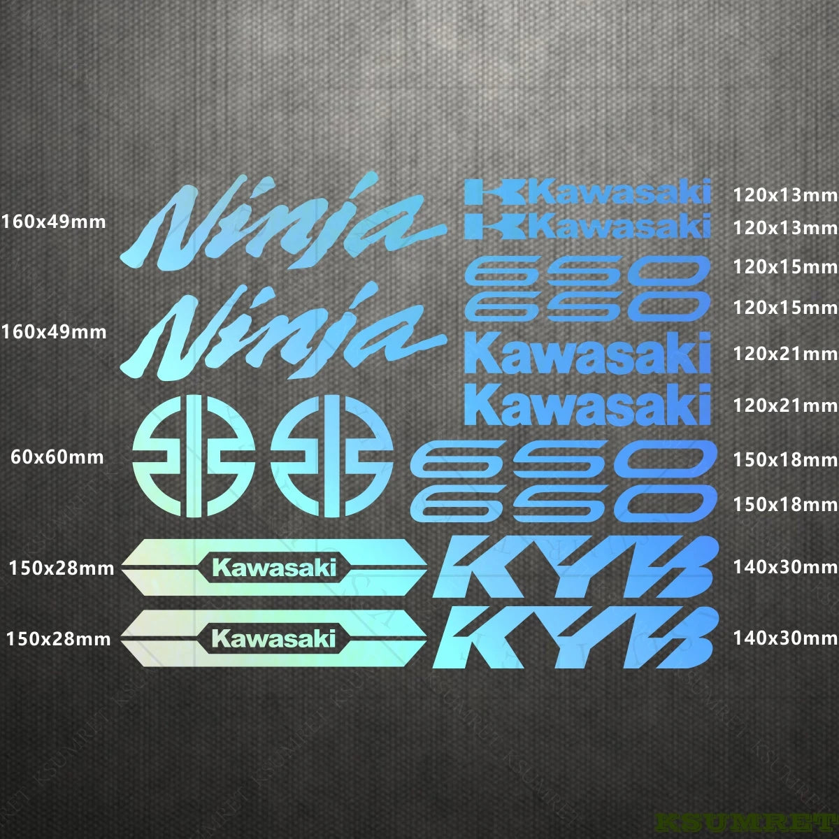 Kawasaki Ninja 650 Sticker Set Waterproof | Sticker Master