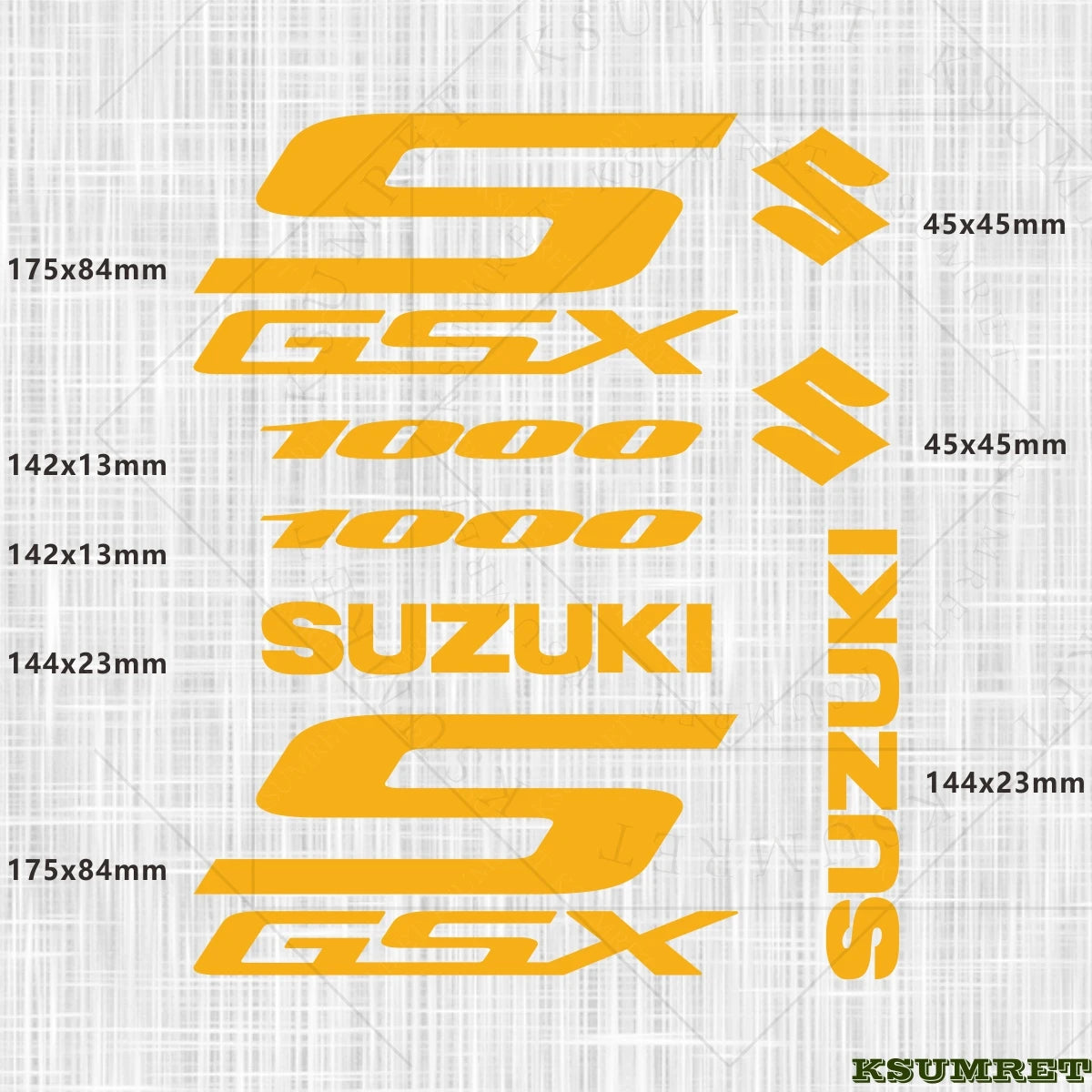 Suzuki GSX-S 1000 Sticker Seti Vinil Çıkartma Farklı Renkler | Sticker Master