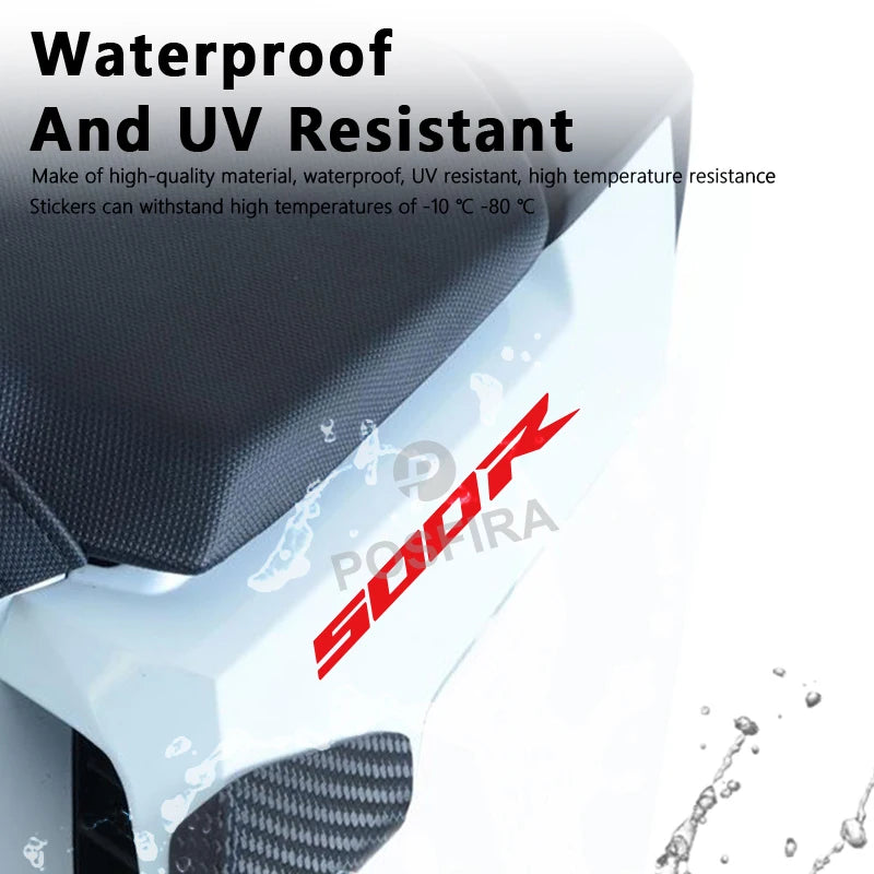 Honda CBR500R Sticker Seti | 2013-2024 Yan Grenaj Logosu (2 Adet) - Sticker Master