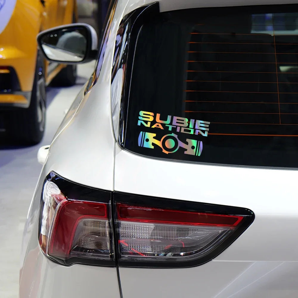 Sticker Master 20x10.7cm SUBIE Nation Car JDM Sticker Etiket Yapıştırma