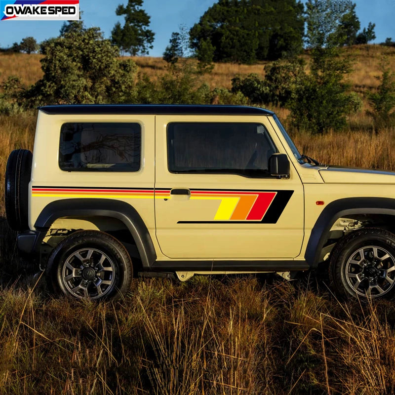 Suzuki Jimny Sticker Seti | 3 ve 5 Kapı Uyumlu Retro Sport Yan Şerit - Sticker Master