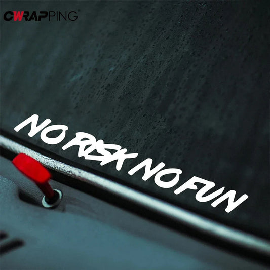 NO RISK NO FUN Motivasyon Araba Stickerı | Sticker Master