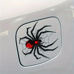 Kırmızı Örümcek Ağı Araba Stickerı - Sticker Master 10 Cm