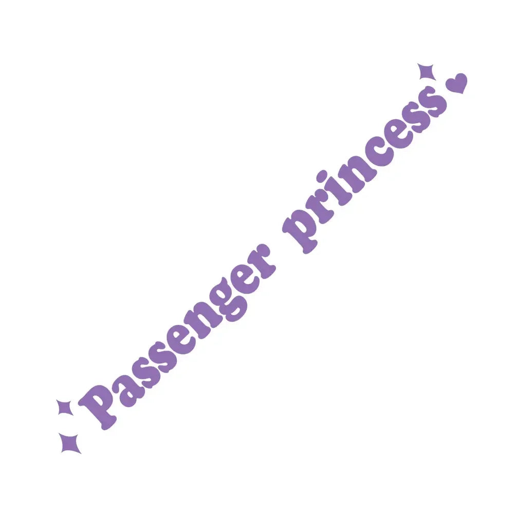 Sticker Master Passenger Princess Araba Stickerı - Sevimli Ayna Stickerı