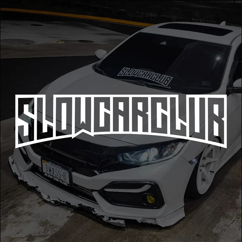 Sticker Master "SLOW CAR CLUB" JDM Ön Cam Sticker