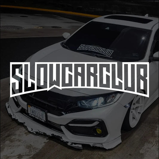 Sticker Master "SLOW CAR CLUB" JDM Ön Cam Sticker