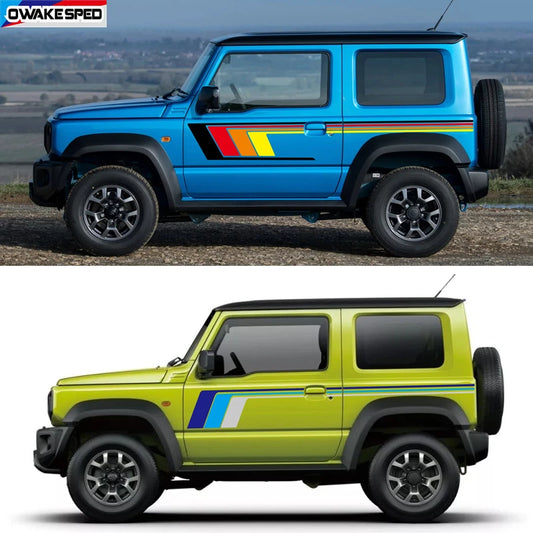 Suzuki Jimny Sticker Seti | 3 ve 5 Kapı Uyumlu Retro Sport Yan Şerit - Sticker Master