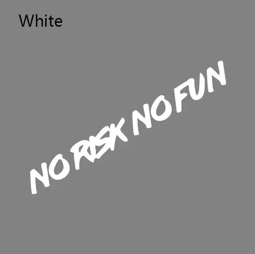 NO RISK NO FUN Motivasyon Araba Stickerı | Sticker Master