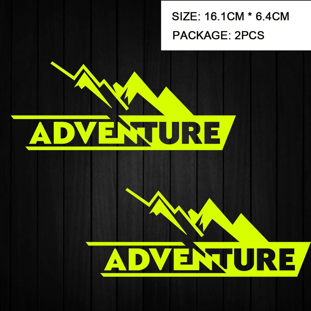 Adventure Motosiklet Sticker Seti Su Geçirmez | Sticker Master