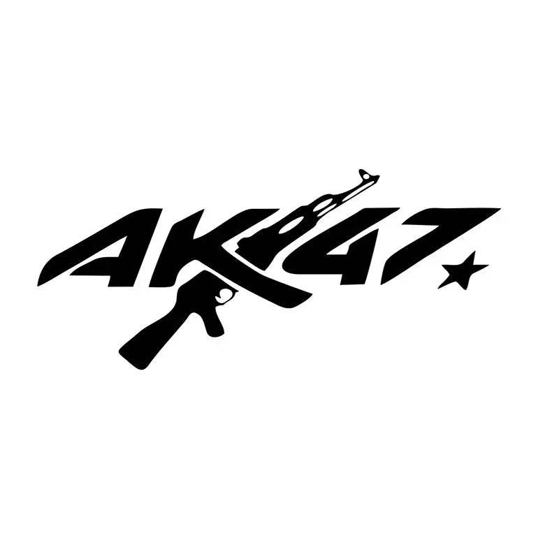 Sticker Master A0K47 Silah Yaratıcı AK-47 Araba Sticker Oto Gövde Tampon Pencere Motosiklet Dizüstü Duvar Vinil Film Çıkartması Araba Aksesuarları