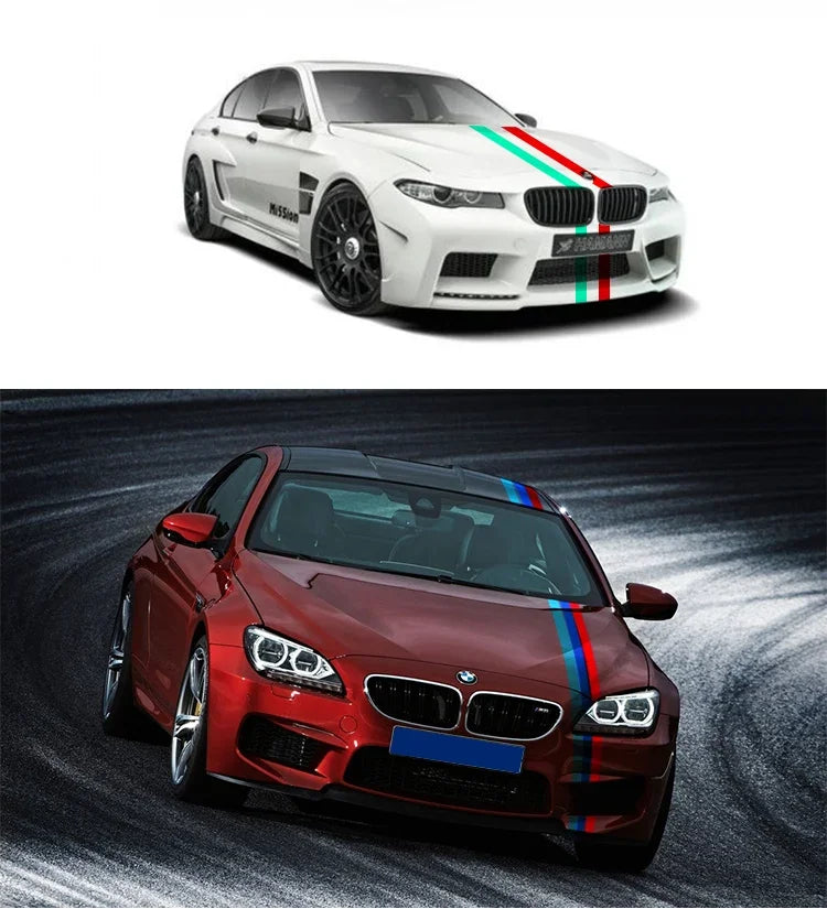 Sticker Bayrak Şerit Performans Araç Çıkartma-Sticker Master