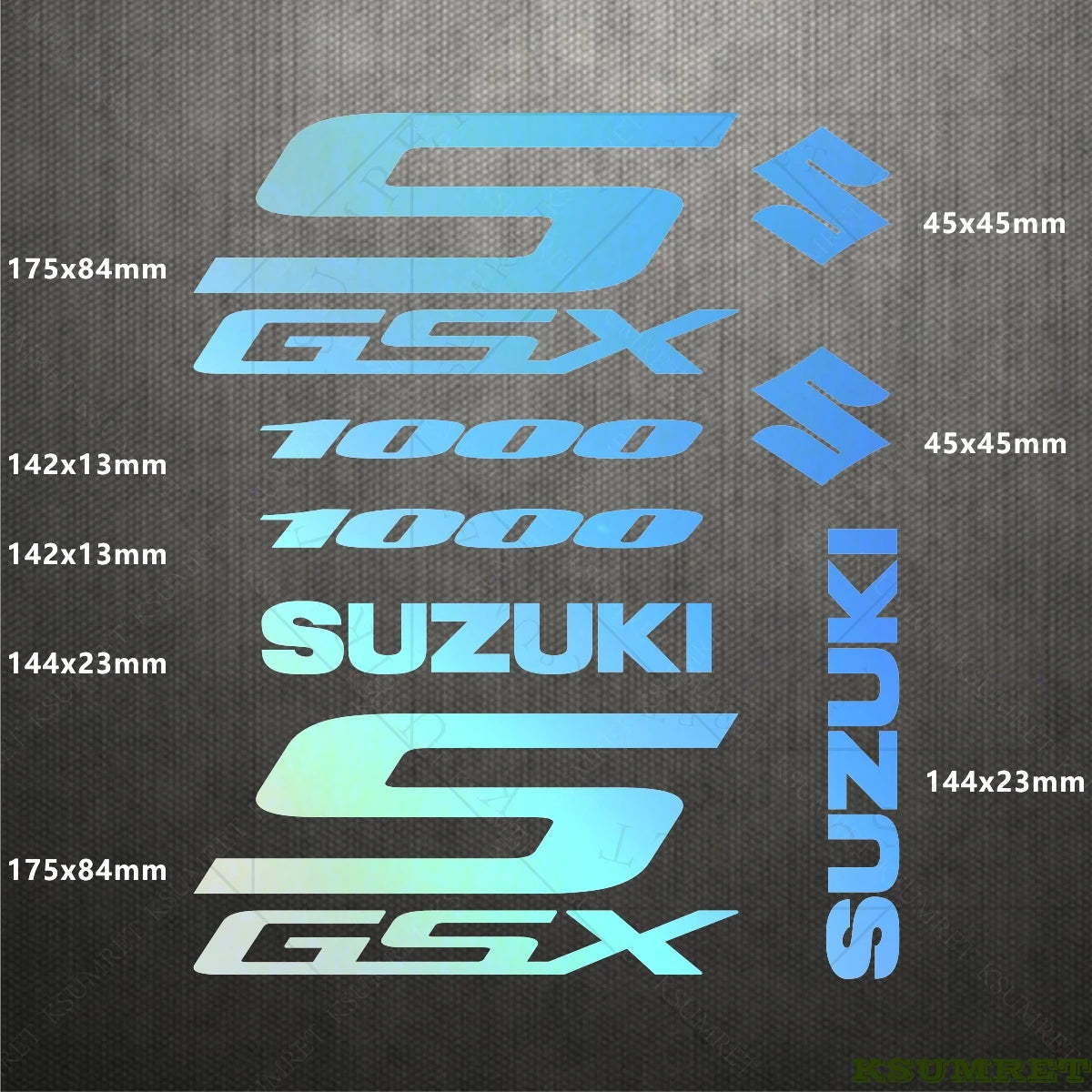 Suzuki GSX-S 1000 Sticker Seti Vinil Çıkartma Farklı Renkler | Sticker Master