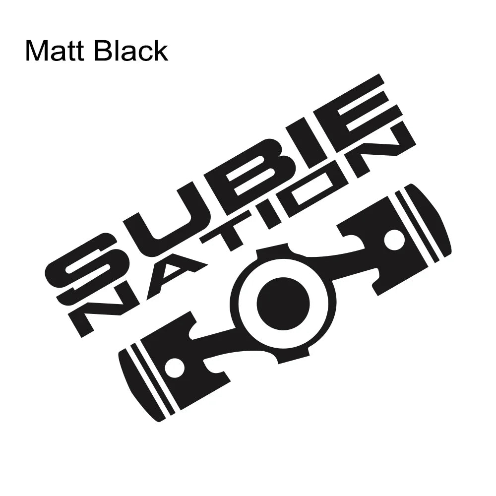 Sticker Master 20x10.7cm SUBIE Nation Car JDM Sticker Etiket Yapıştırma