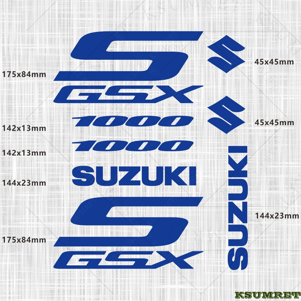 Suzuki GSX-S 1000 Sticker Seti Vinil Çıkartma Farklı Renkler | Sticker Master