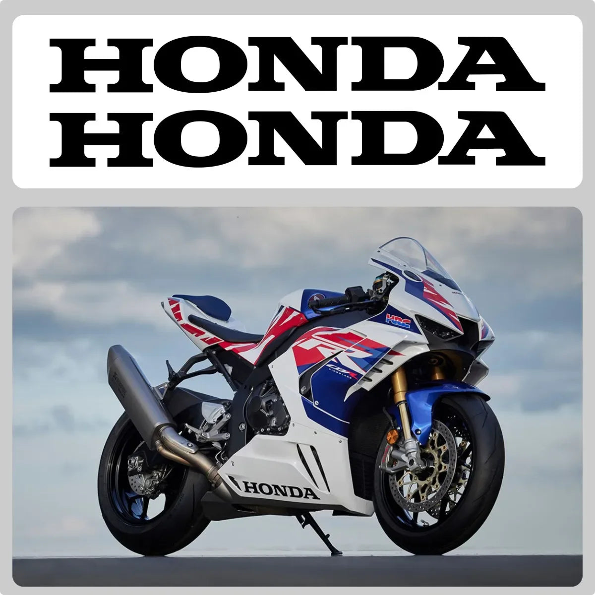 Sticker Master Honda CBR Serisi Uyumlu Yüksek Kaliteli Vinil Logo Sticker Seti
