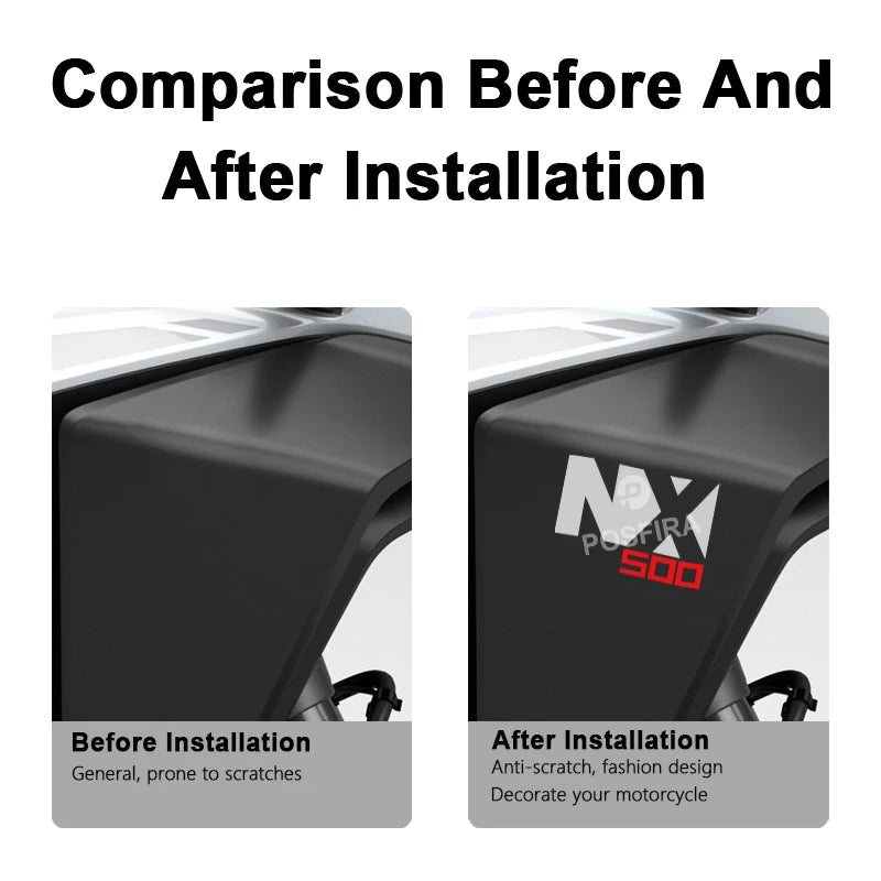 Honda NX 500 Sticker Seti | 2024-2025 Crossover Logosu (2 Adet) - Sticker Master