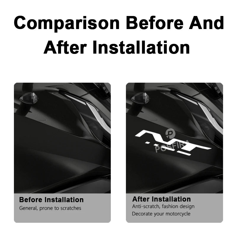 Honda NT 1100 Sticker Seti | DCT Uyumlu Yan Grenaj Logosu (2022-2025) - Sticker Master