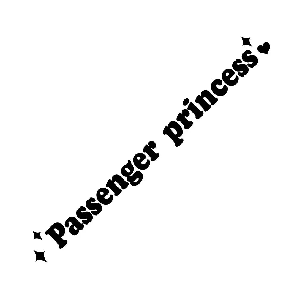 Sticker Master Passenger Princess Araba Stickerı - Sevimli Ayna Stickerı