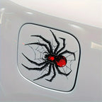 Kırmızı Örümcek Ağı Araba Stickerı - Sticker Master 10 Cm