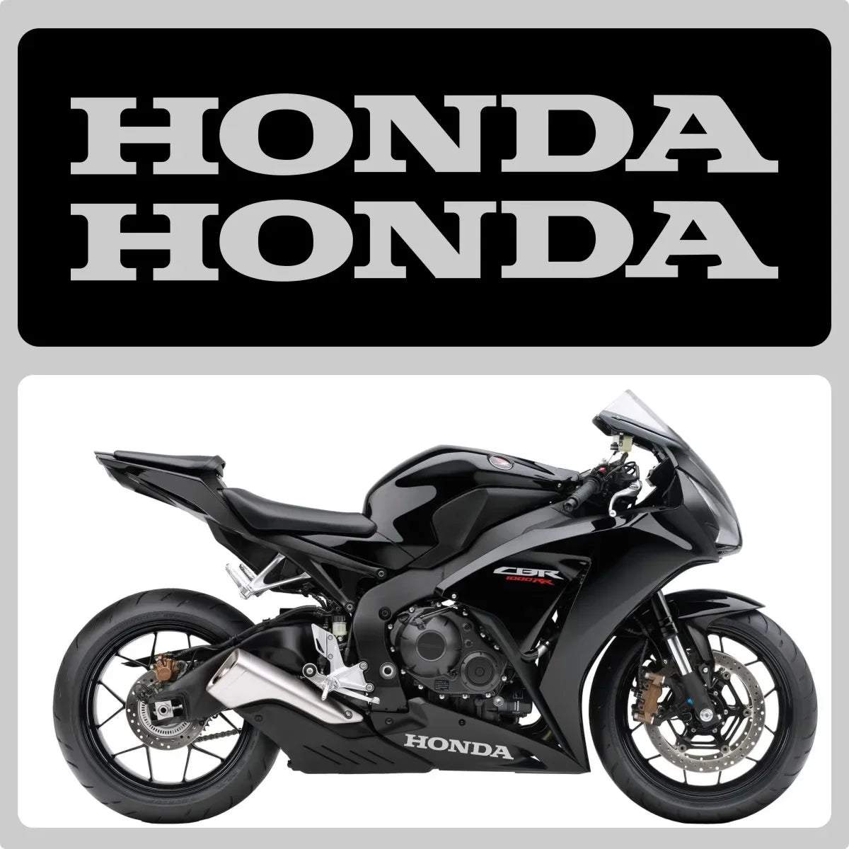 Sticker Master Honda CBR Serisi Uyumlu Yüksek Kaliteli Vinil Logo Sticker Seti