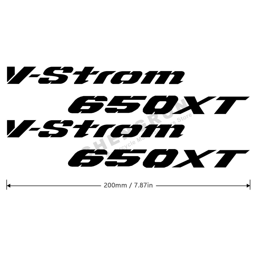 Sticker Master V-Strom 650 XT Gövde Sticker Seti – Su Geçirmez Sportif Tasarım (2015-2024)