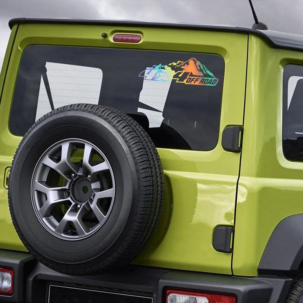 4x4 Off Road Dağ Macerası Sticker 21x7 Cm|Sticker Master