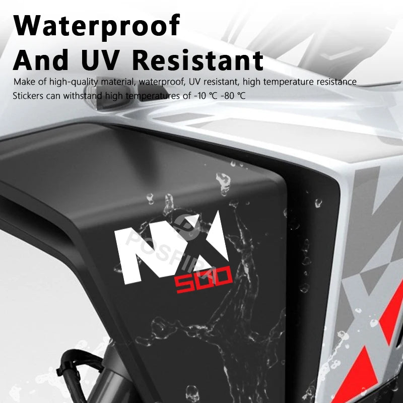 Honda NX 500 Sticker Seti | 2024-2025 Crossover Logosu (2 Adet) - Sticker Master