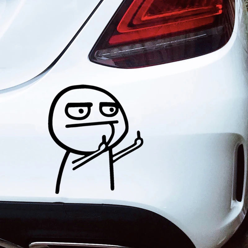 Sticker Master Komik Meme Araba Stickerı (Despise)