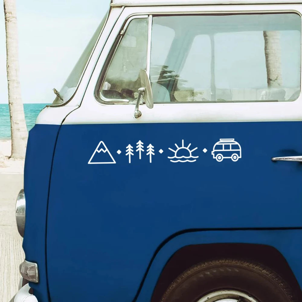 Sticker Master Doğa & Kamp Karavan Stickerı (Vanlife)
