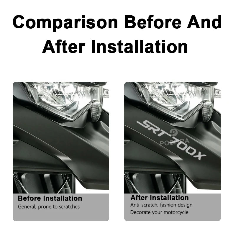 QJMotor SRT700X Sticker Seti Siyah Beyaz Kırmızı Gri Çıkartma | Sticker Master