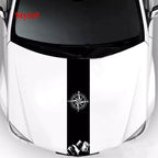 Araba Kaput Sticker - Kişiselleştirilmiş Şerit Çıkartma Sticker Master