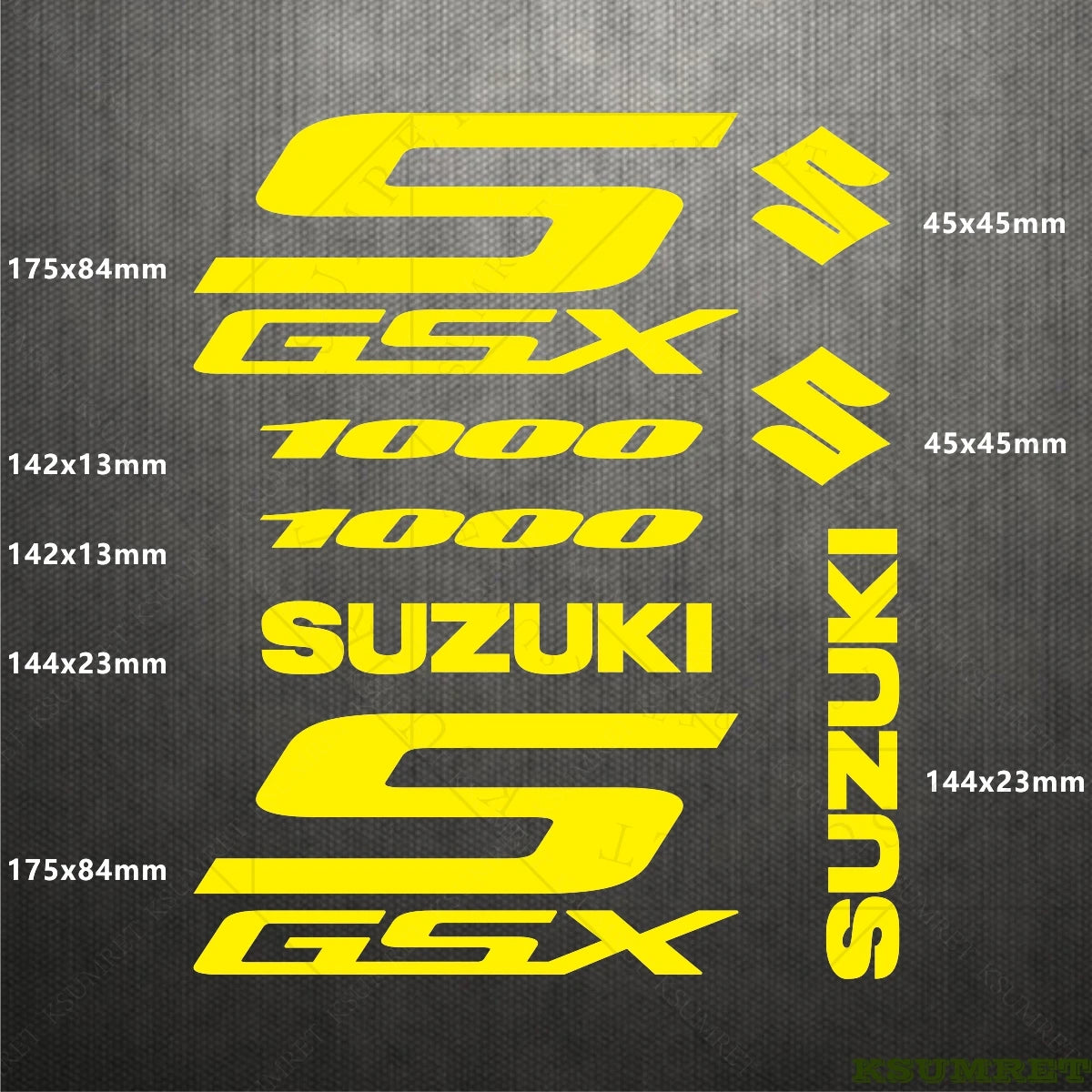Suzuki GSX-S 1000 Sticker Seti Vinil Çıkartma Farklı Renkler | Sticker Master